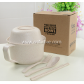 5-Pieces Wheat Straw Dinnerware Set Wholesale